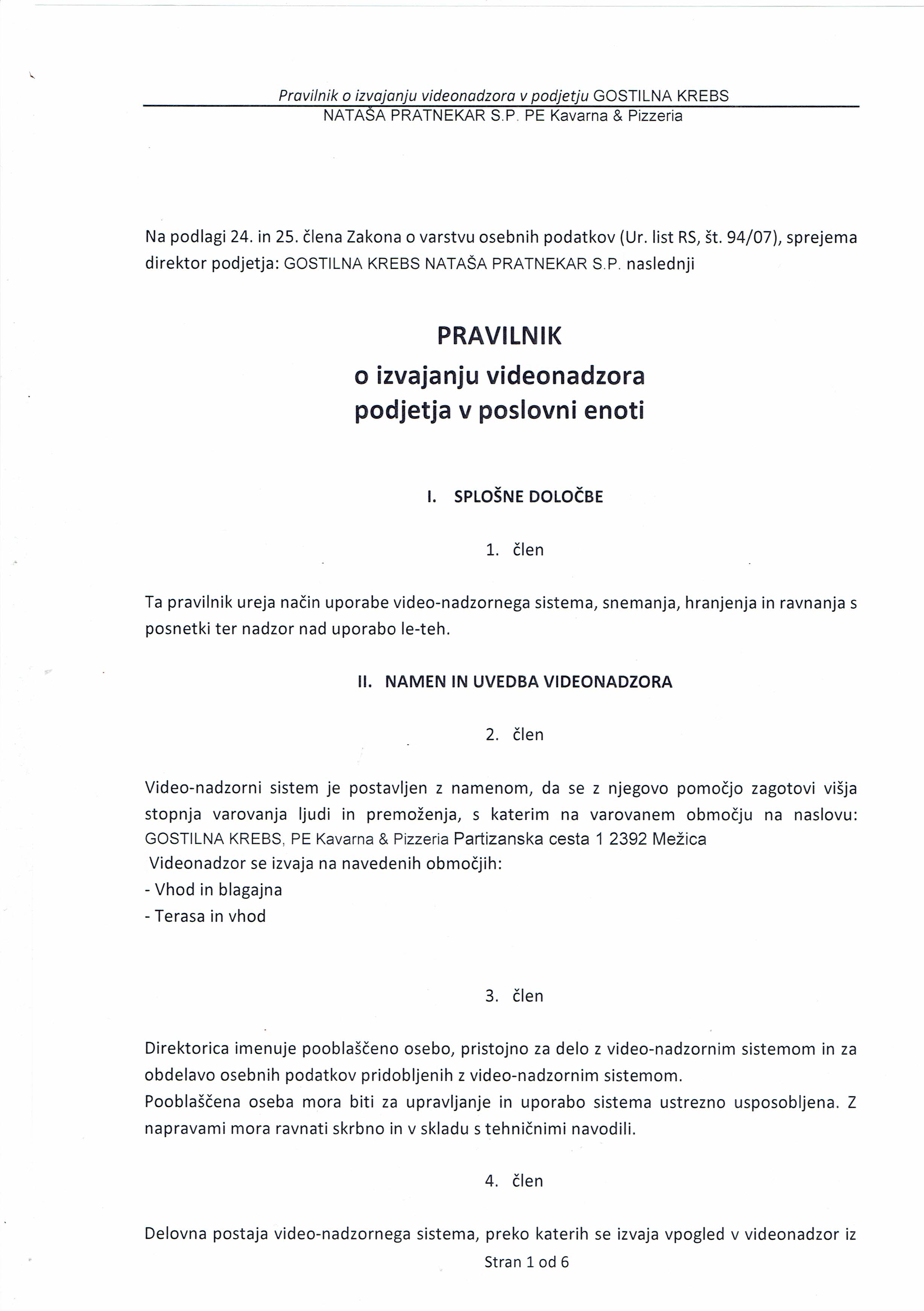 Pravilnik 1